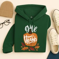 Give Thanks Vintage Fall Thanksgiving Hoodie