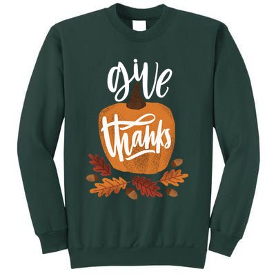 Give Thanks Vintage Fall Thanksgiving Sweatshirt