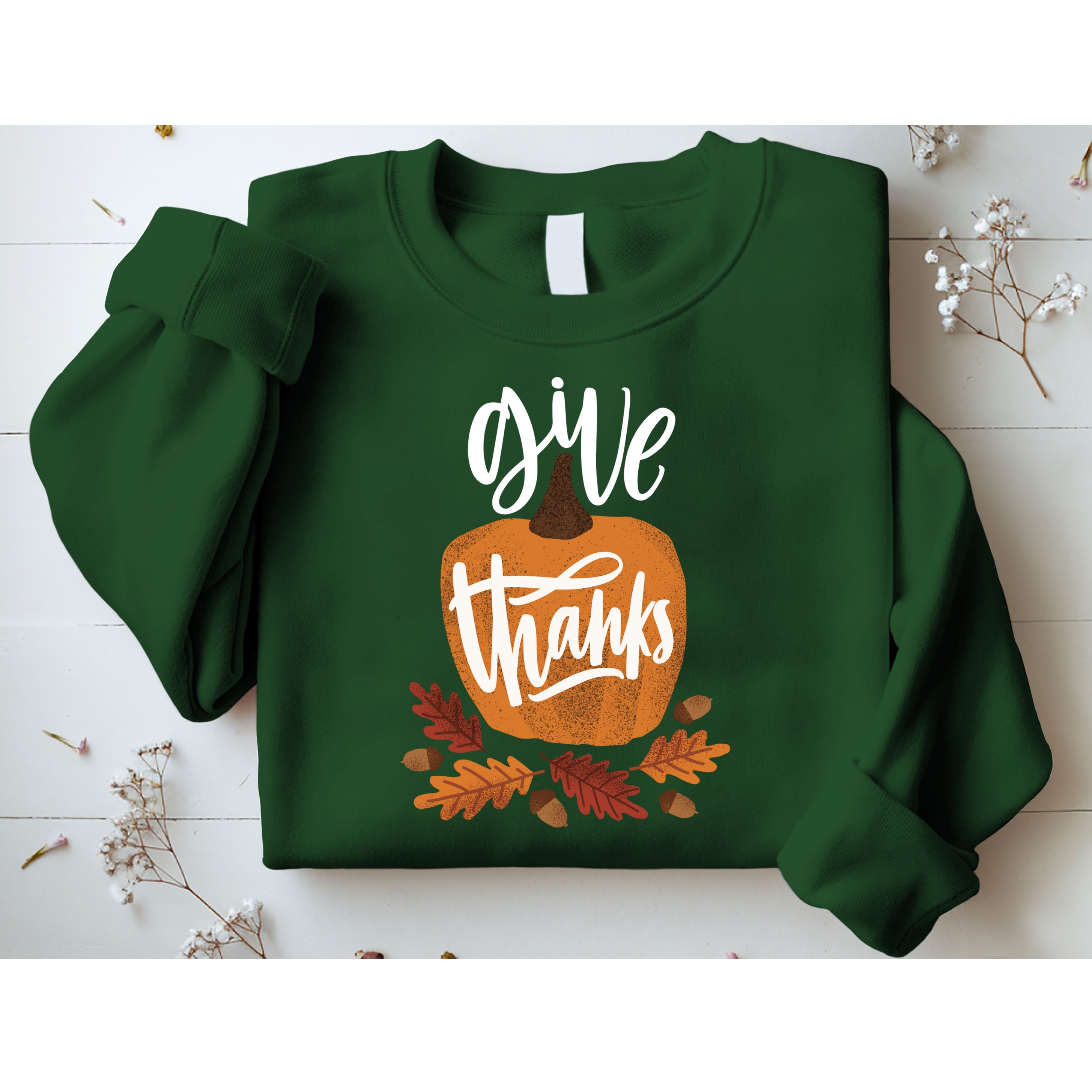 Give Thanks Vintage Fall Thanksgiving Sweatshirt