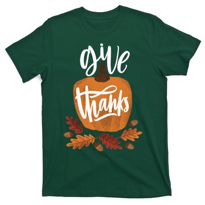 Give Thanks Vintage Fall Thanksgiving T-Shirt