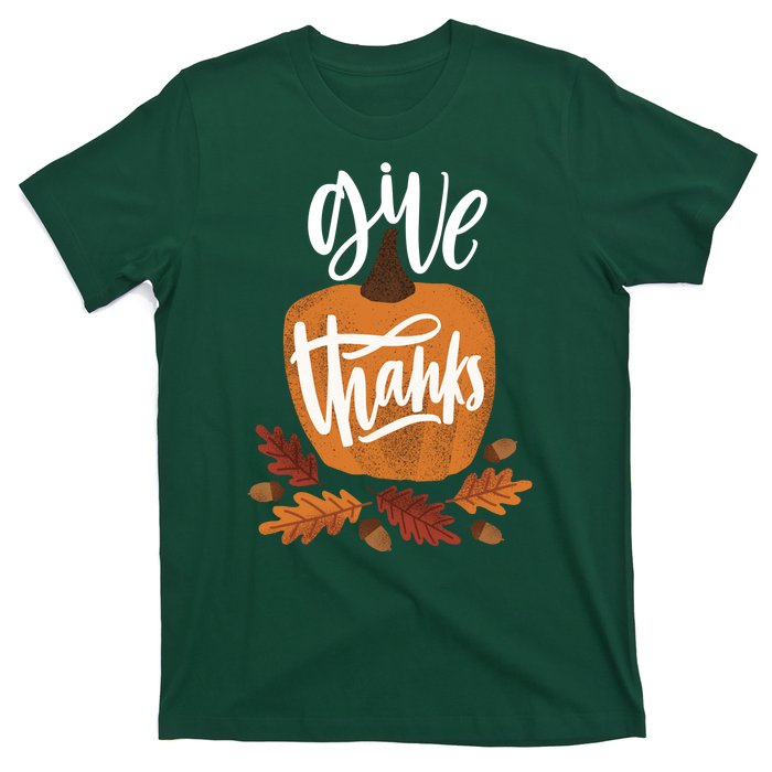 Give Thanks Vintage Fall Thanksgiving T-Shirt