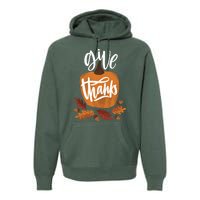 Give Thanks Vintage Fall Thanksgiving Premium Hoodie