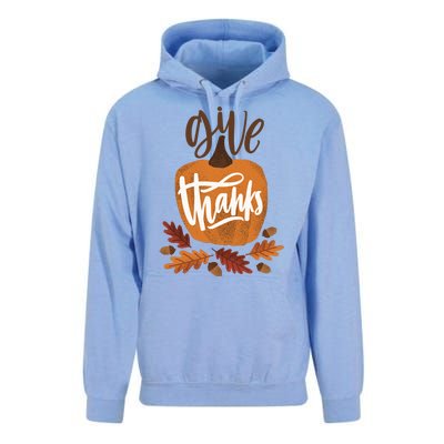 Give Thanks Vintage Fall Thanksgiving Unisex Surf Hoodie