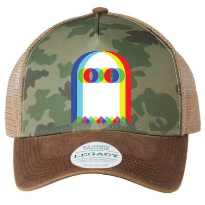 Ghost Trippy Vaporwave Halloween Techno Rave Edm Music Party Legacy Tie Dye Trucker Hat