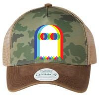 Ghost Trippy Vaporwave Halloween Techno Rave Edm Music Party Legacy Tie Dye Trucker Hat