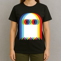Ghost Trippy Vaporwave Halloween Techno Rave Edm Music Party T-Shirt