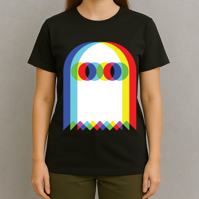 Ghost Trippy Vaporwave Halloween Techno Rave Edm Music Party T-Shirt