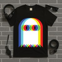 Ghost Trippy Vaporwave Halloween Techno Rave Edm Music Party T-Shirt