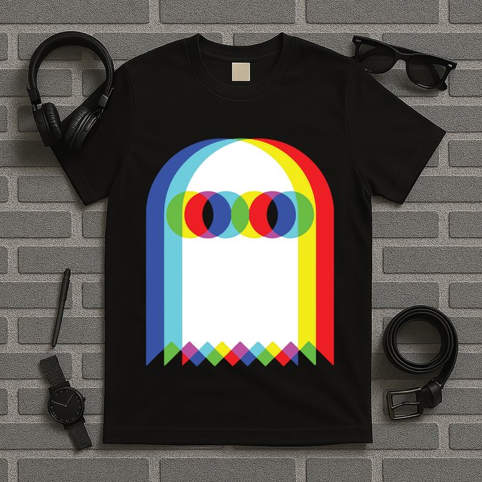 Ghost Trippy Vaporwave Halloween Techno Rave Edm Music Party T-Shirt