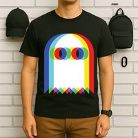 Ghost Trippy Vaporwave Halloween Techno Rave Edm Music Party T-Shirt