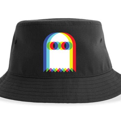 Ghost Trippy Vaporwave Halloween Techno Rave Edm Music Party Sustainable Bucket Hat