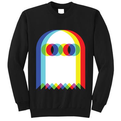 Ghost Trippy Vaporwave Halloween Techno Rave Edm Music Party Tall Sweatshirt