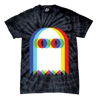 Ghost Trippy Vaporwave Halloween Techno Rave Edm Music Party Tie-Dye T-Shirt