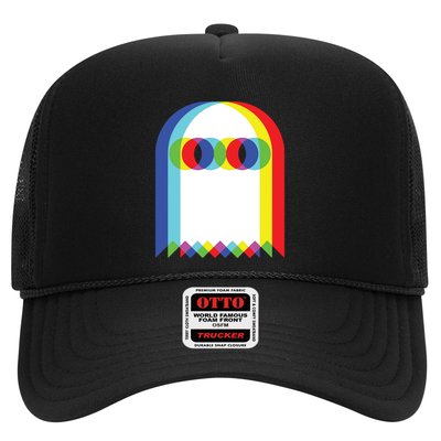 Ghost Trippy Vaporwave Halloween Techno Rave Edm Music Party Trucker Hat