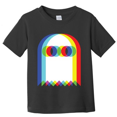 Ghost Trippy Vaporwave Halloween Techno Rave Edm Music Party Toddler T-Shirt