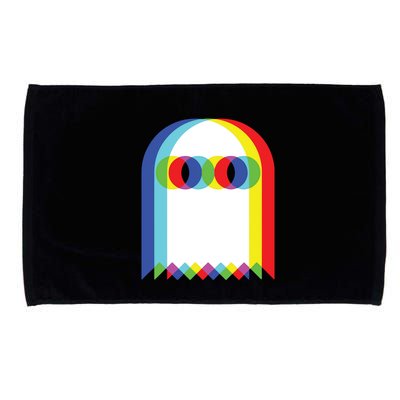 Ghost Trippy Vaporwave Halloween Techno Rave Edm Music Party Microfiber Hand Towel