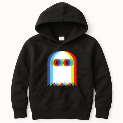 Ghost Trippy Vaporwave Halloween Techno Rave Edm Music Party Kids Hoodie