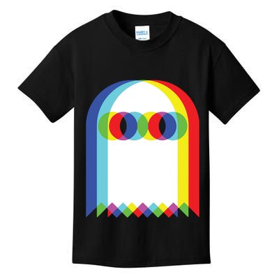 Ghost Trippy Vaporwave Halloween Techno Rave Edm Music Party Kids T-Shirt