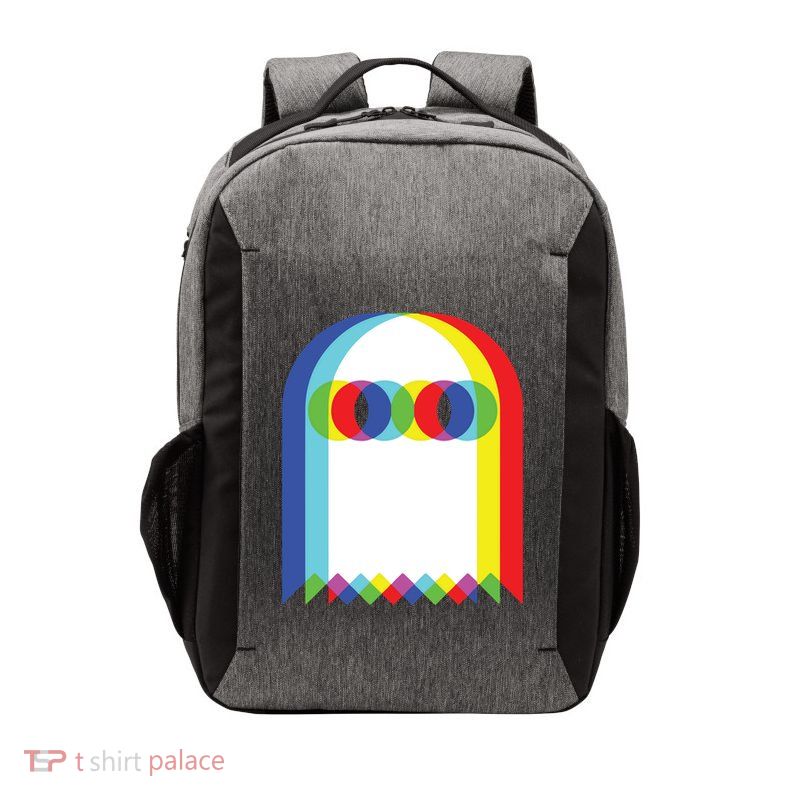 Ghost Trippy Vaporwave Halloween Techno Rave Edm Music Party Vector Backpack