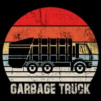 Garbage Truck Vintage Retro Backpack