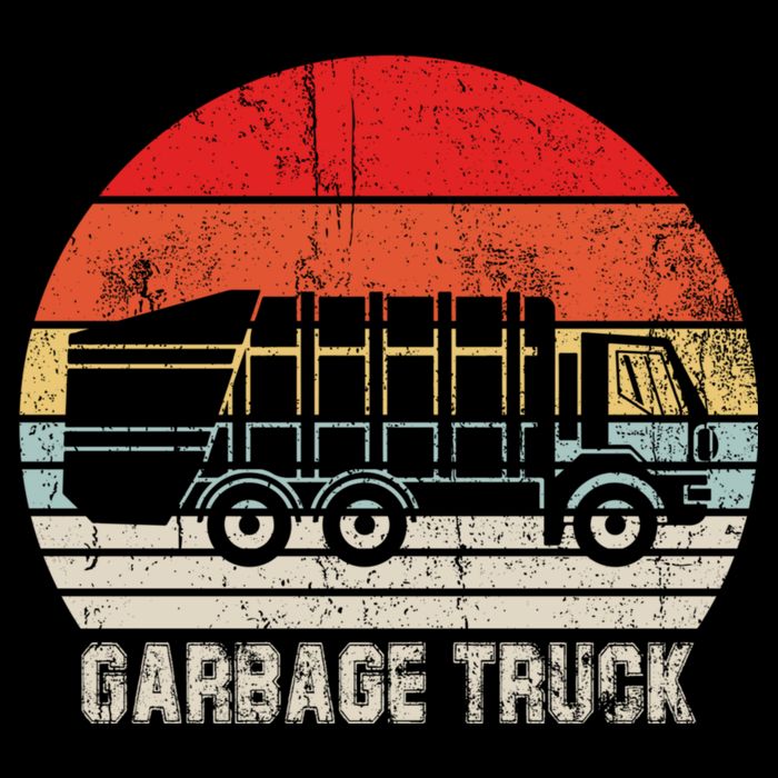Garbage Truck Vintage Retro Backpack