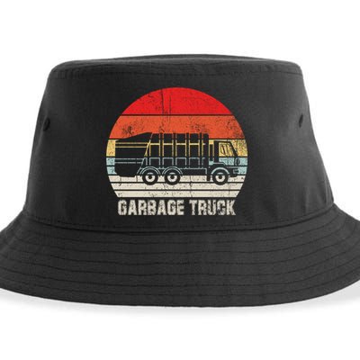 Garbage Truck Vintage Retro Sustainable Bucket Hat