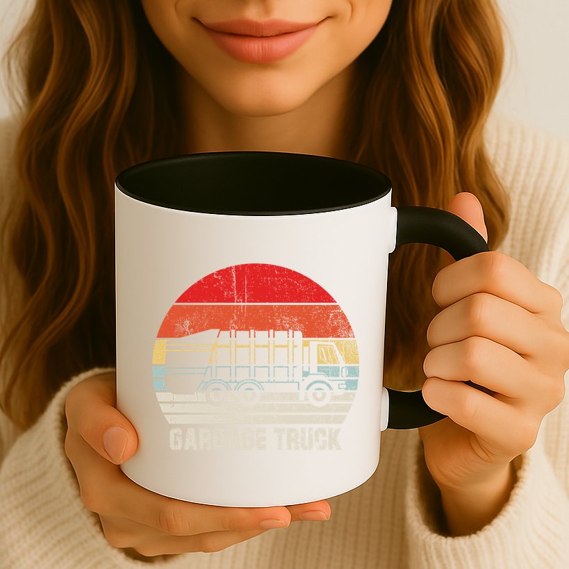 Garbage Truck Vintage Retro Mug