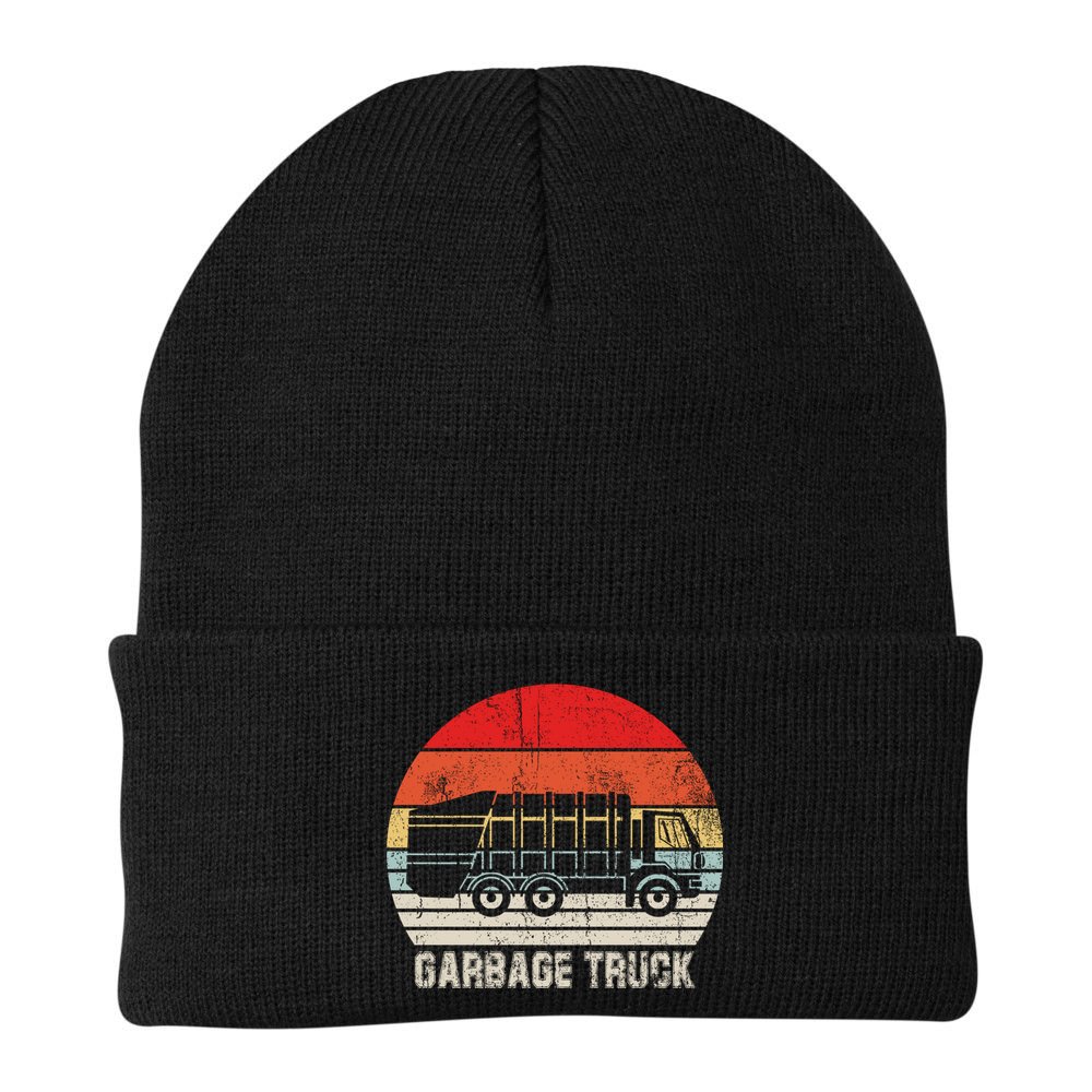 Garbage Truck Vintage Retro Beanie