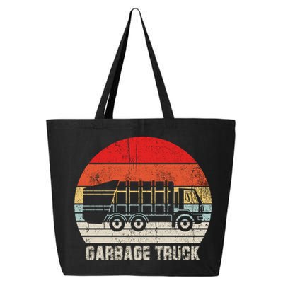 Garbage Truck Vintage Retro 25L Jumbo Tote