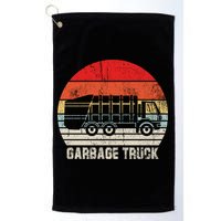 Garbage Truck Vintage Retro Golf Towel