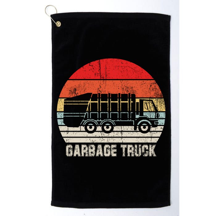 Garbage Truck Vintage Retro Golf Towel