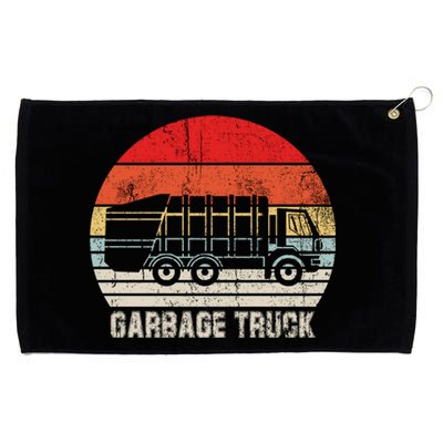 Garbage Truck Vintage Retro Grommeted Golf Towel