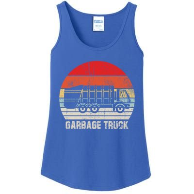 Garbage Truck Vintage Retro Ladies Essential Tank