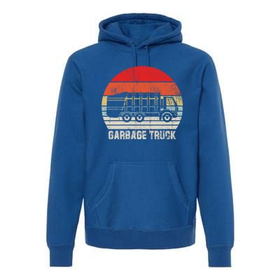 Garbage Truck Vintage Retro Premium Hoodie