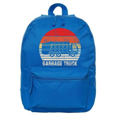 Garbage Truck Vintage Retro 16 in Basic Backpack