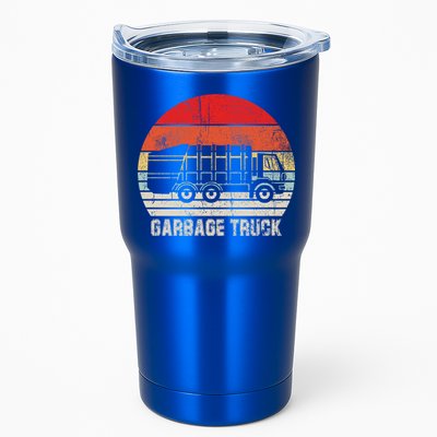 Garbage Truck Vintage Retro Tumbler