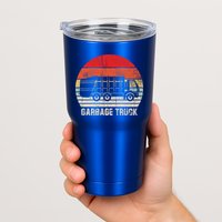 Garbage Truck Vintage Retro Tumbler