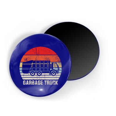 Garbage Truck Vintage Retro Magnet