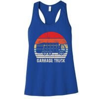 Garbage Truck Vintage Retro Women's Racerback Tank