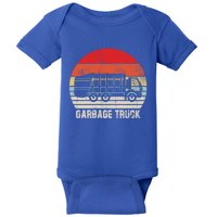 Garbage Truck Vintage Retro Baby Bodysuit