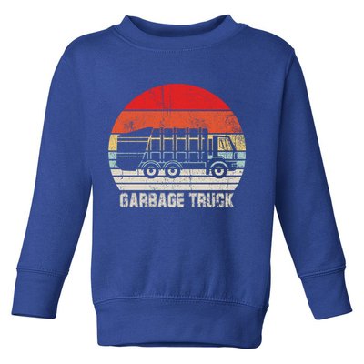 Garbage Truck Vintage Retro Toddler Sweatshirt