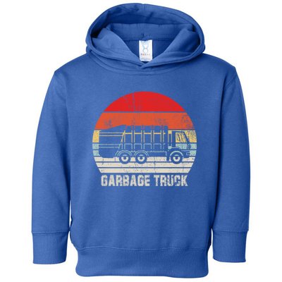 Garbage Truck Vintage Retro Toddler Hoodie