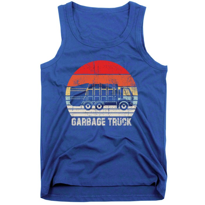 Garbage Truck Vintage Retro Tank Top