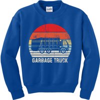 Garbage Truck Vintage Retro Kids Sweatshirt