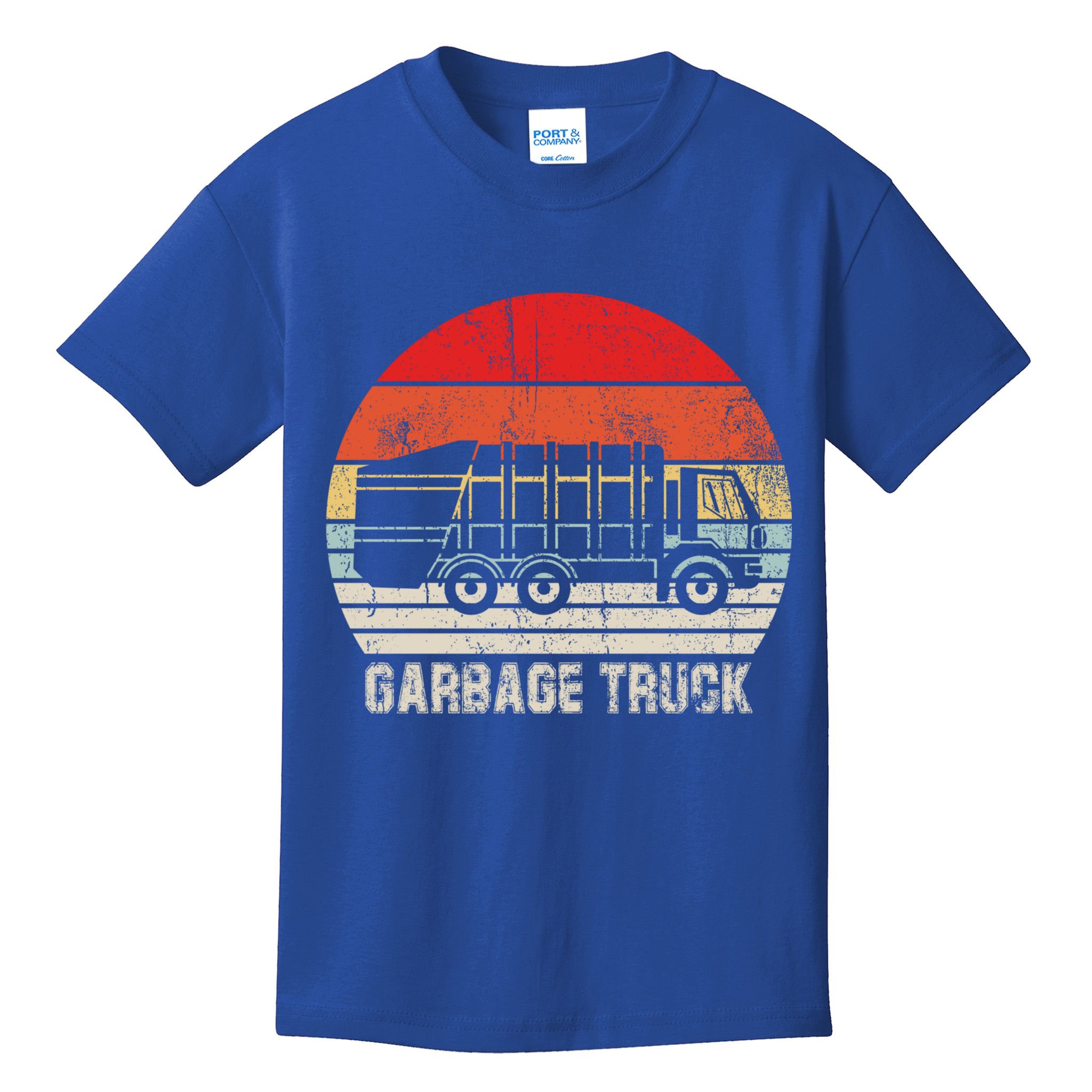 Garbage Truck Vintage Retro Kids T-Shirt