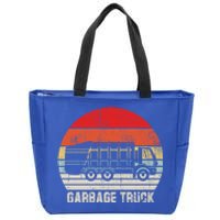 Garbage Truck Vintage Retro Zip Tote Bag