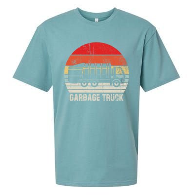 Garbage Truck Vintage Retro Sueded Cloud Jersey T-Shirt