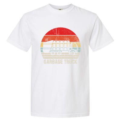 Garbage Truck Vintage Retro Garment-Dyed Heavyweight T-Shirt