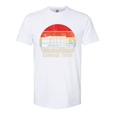 Garbage Truck Vintage Retro Softstyle CVC T-Shirt