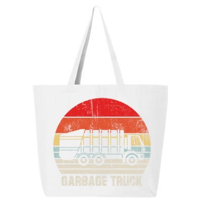 Garbage Truck Vintage Retro 25L Jumbo Tote